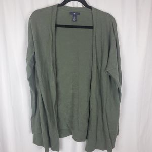 GAP Cardigan Olive Green Size: XL